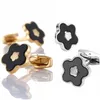 Kol Düğmeleri Altın Çiçek Fransız Gömlek Kol Düğmeleri Takı Erkek Marka Moda Bağlantı Düğün Damat Düğmesi 923 D3 Damla Teslimat Dhdqn için Kol Düğmesi