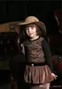 Kindermuts herfst winter warme kinderen jongens meisjes vintage brede rand pet zachte wol vilt bowknot bowler floppy kinderen zon hoed strand hoed to501