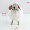 Decorative Figurines Desktop Cute Toys Mini Table Ornaments Cartoon Wool Felt Sheep Lamb Decorations Home Furnishings For Gift Festival