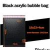 Present Wrap 50st Black Poly Bubble Mailers POLLED CLEVER BK Fodrade PolyMailer V￤skor f￶r f￶rpackning Maile Self Seal Drop Delivery Home Dh75U
