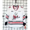 Хоккей в колледже носит NIK1 2016 настройка OHL Niagara Icedogs Jersey Mens Womens Kids Black White Red Hockey Cheape Jerseys Custom Любое имя любое № Goalit Cut Cut