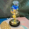 Manufacturers gold foil roses glass cover eternal flowers led light-emitting 520 Valentine's Day Christmas creative gift ornaments