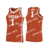 Basketball-Trikots Texas Longhorns College 00 James Banks III Basketball-Trikot 1 Andrew Jones 10 Eric Davis Jr. 12 Kerwin Roach II Aufgenähter Name mit individueller Nummer