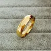 Br￶llopsringar 6mm Classic Ring for Men / Women Gold / Rose Silver Color Rostfritt st￥l USA STORLEK 6-14