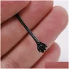 Schnurdraht 10 m/Lot Durchmesser 0,5 mm2 mm schwarz gewachster Baumwollfaden String Strap Halskette Seil für Schmuckherstellung Lieferungen Großhandel 1531 Dro Dhj6A