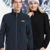 Giacche da sci Outdoor Cardigan in pile dello stesso stile per uomo e donna per l'autunno inverno Calore Giacca traspirante Sci addensato