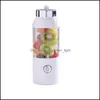 Herramientas de frutas y verduras Exprimidor de carga USB 550 ml Mini eléctrico portátil Personal 3 colores Entrega de entrega Hogar Jardín Cocina Comedor B Dhq0M