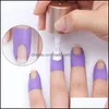 Autocollants autocollants Born Pretty Peel Off Tape Spillrésistant Nail Sticker Protector Noir Blanc Rose Creative Ushape Finger Er Polish Dhruz