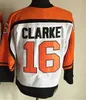 Men CCM Vintage Hockey''nhl''Jerseys 88 Eric Lindros 16 Bobby Clarke 27 Ron Hextall 1 Bernie Parent 8 Dave Schultz Stitched Retro Uniforms Black Orange White Alternate