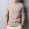 メンズセーター2023スプリングプレミアムカジュアル高品質とスタイルのセーター快適なファッションハーフカラーニットメン