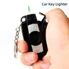 Windproof LED Car Green Flame Jet Lighter Torch Butane Gas Cigar Lighter Key Ring Cigarette Pipe Lighter Wholesale New Men Gift