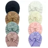 Chapeaux 2022 câble tricot noeud nœuds bébé Bandanas Turban bandeau bébés beignets chapeau enfants filles infantile bonnet casquettes cheveux accessoires