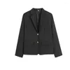 Kledingsets Uniform Blazer School Jacket Student Lange Mouw JK Suit Top Japanse vrouwen Men Preppy Casual Black Outerwear