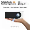 Projectoren WiFi Mini Projector Smart TV Portable Home Theatre Cinema Outdoor Sync Telefoon LED Projectoren 4K 1080P HD voor film voor T221216