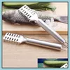 Outras ferramentas de cozinha escalas de peixe inoxidável Raspador Frexers Remova Remova o Peeler Bone Tweezers Gadge Drop Drop Drofe Home Garden Dining Bar Otyrg