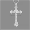 Pendant Necklaces Gold Long Diamond Cross 925 Sterling Sier Party Wedding Pendants Necklace For Women Men Moissanite Jewelry Gift 63 Dh0Qp