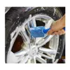 Rengöringsborstar Portabla Microfiber Tire Rim Brush Car Wheel Tool med plasthandtag Drop Delivery Home Garden Housekee Organizati DH8ZC