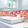 Adesivi murali Piastrelle per bagno Mosaico creativo Materiale PVC Adesivo in ceramica Camera da letto Cucina Retro Soggiorno Decorazione carta da parati per la casa