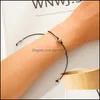 Charm armband par p￤rlor set fl￤tade smycken justerbar rep r￶d str￤ng v￤nskap armband f￶r￤lder och ￤lskare ￶nskar g￥va drop deli otyi3