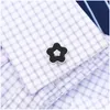 Cuff Links Gold Flower French Shirt bout de poignard