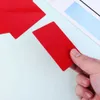 Business Blankmetal اسم الألومنيوم نقش تسامي الألومنيوم DIY عضوية Red Pringed Plate PrintableMetallic