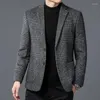 Men's Suits Top Grade Wool Warm Men For Blezer 2022 Autumn Winter Smart Casual Classic Single Breasted Blazer Mujer Brand Clothes