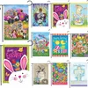 Easter Garden Flag Festivals Holidays Seasons Decorations Accessories Party Cartoon Printing Banner Outdoor Yard Flags SS1216