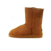 Australia Australian Classic Warm Boots Womens Mini Half Snow Boot USA GS 585401 Winter Full fur Soffice peloso Stivaletti in raso Stivaletti Wggs Eur 35-43 D644 #