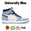 Jumpman 1 1S Retro Mens Basketbol Ayakkabıları Chicago Kayıp Üniversite Mavi Işık Duman Gri Gred Patent Karanlık Mocha OG Denim Zarat Gül Karbon Fiber Kadın Spor ayakkabıları