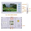 Видео дверные телефоны Погоднанетациональная 7-дюймовая проводная проводная дверь Дверь Коллект 2-камера 1-мониторный комплект с камерой отпечатков отпечатков пальцев AHD 1080p