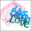 Craft Tools Diy Coaster Mold Sile Resin Drop Molds Ornaments Love Words Combination Letters English 9037 245 G2 Delivery Home Garden Otsgp