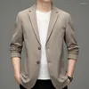 Men's Suits Top Grade Men Blazers 2022 Spring And Autumn Arrival Corduroy Casual Classic Single Breasted Blazer Jacket Male Suit Coat