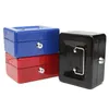 Boîtes de rangement Poubelles Promotion Verrouillable Cash Coin Money Safe Security Box Holder Valise avec clé de verrouillage Plateau à 6 compartiments Drop Deli Dhism