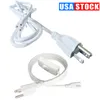 Belysningstillbeh￶rslangar F￶rl￤ngningstr￥d med 3Pin -kontakter LED -r￶rljus f￶r T8 T5 Integrerade r￶r gl￶dlampor US Plug Cable 100pack Crestech168
