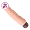 Sex toy masseur dispositif de masturbation féminine couleur chair vibration unique faux pénis bâton vibrant massage produits pour adultes chauds