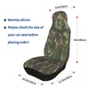 Auto -stoel omvat militaire camo camouflage universele cover vier seizoenen voor SUV Pilot Fighter Army Fabric Fishing