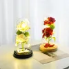 Eternal flower gift eve Valentine's Day Christmas creative gift glass cover rose ornament manufacturers