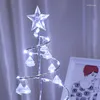 Juldekorationer Mini Xmas Crystal Tree Lamp Creative Ornaments for Home Decoration TN88