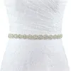 Belts Handmade Flower Design Crystal Rhinestone Wedding Belt Bride Bridesmaid Sash Evening Dress Accessories