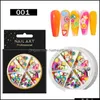 Nail Art Décorations Strass Feuille Puce Mtisize Gemmes Métal Rivets Goujons Pour Salon Stuff Fournitures Drop Delivery Santé Beauté Dh2Zx