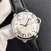 Uhren Armbanduhren 2022 Automatische mechanische Herrenuhr mit 50-mm-Lederarmband und schwarzem Saphirarmband Superleuchtende Montre-de-Luxe-Edelstahluhren