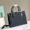 Designer Tote Luksusowa torba na zakupy wytłoczona skórzana torba na ramię Lady Class