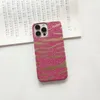 fashion phone cases for iPhone 14 13 11 12 pro max mini X XR XSMAX cover Top Bronzed zebra print shell Samsung S20 plus S20P S20U NOTE 10 20 ultra