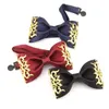 Bow Lays Fashion Tie Matrimonio Marrio Marrio de bodas CREAMENTO Corana Británica Británica Vino Rojo Bowtie Joyería para hombres