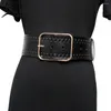 Belts Vintage Luxury Genuine Leather Female Belt Metal Pin Buckle Long For Women Retro Clothes Accessories Wide Dress Straps