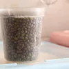 Opslagflessen Noordse plastic plastic graan dispenser doos keuken voedsel rijst graan container organisator potten
