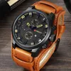 Relogio Masculino Mens Watches Top Brand Luxury Leather Strap Waterproof Sport Men Quartz Watch Military Man Clock Curren277y