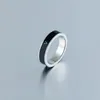 Designer anneaux simples lettres de mode hommes et femmes couple anneaux titanium acier 18k anneau plaqué Gold non-allergie Holid178d
