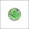 Nail Glitter 12colors holo 레이저 형광 홀로그램 스팽글 매니큐어 크래프트 50nail 드롭 배달 H