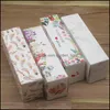 Storage Boxes Bins Rectagnle Gift Packaging Box Marble Pattern Present Accessory Packing Container White Kraft Wedding Party Tea L Dhxfz